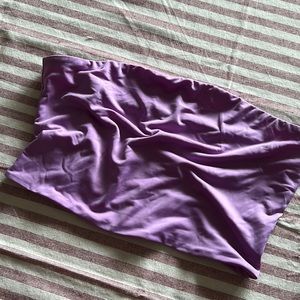 Cropped strapless shirt